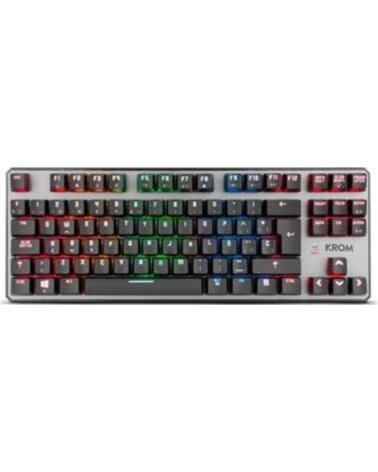 KROM Teclado gaming kernel tkl rgb usb mecanico