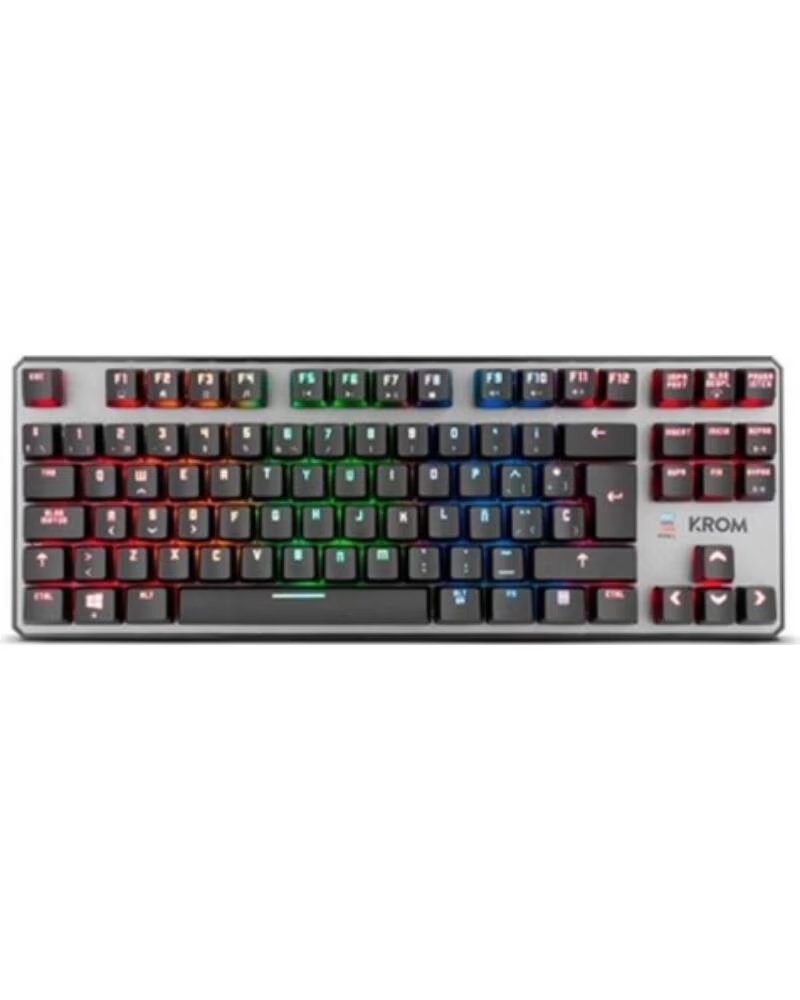 KROM Teclado gaming kernel tkl rgb usb mecanico
