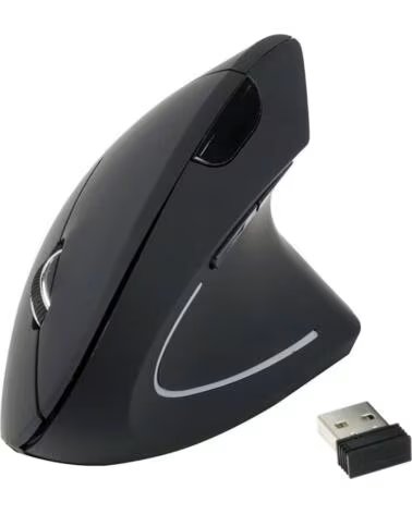 EQUIP Mouse raton ergonomico optico - wireless inalambrico - 1600dpi