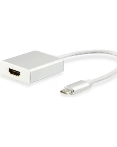 EQUIP Adaptador usb tipo c macho a hdmi 4k hembra 015cm ref 133452
