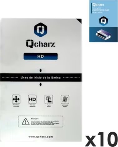 QCHARX INTERNATIONAL Laminas de proteccion frontales para tablet qcharx hidrogel hd qx1 10 unidades