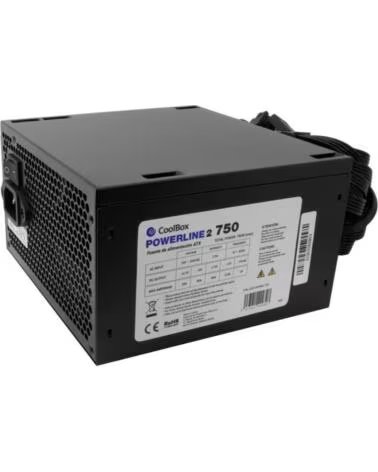 COOLBOX Fuente alimentacion powerline2 black - 750 atx 750w