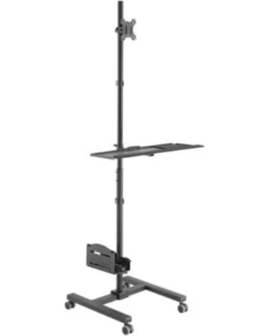 EQUIP Soporte suelo con ruedas vesa hasta 32 pulgadas max 8kg soporte teclado max 2kg