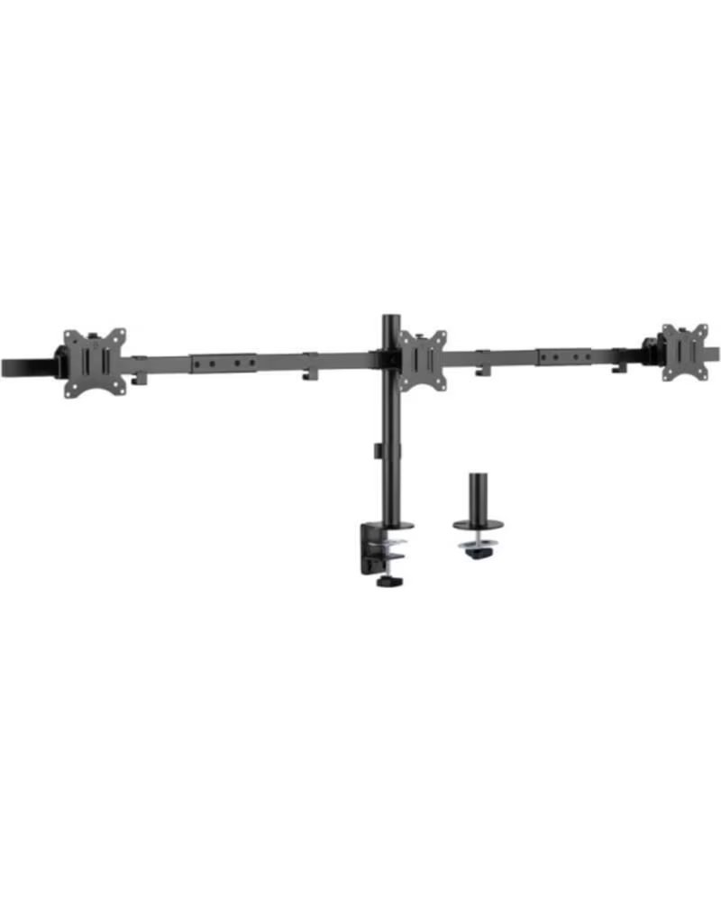 EQUIP Soporte mesa vesa hasta 32 pulgadas 100x100 max 7kg triple pantalla
