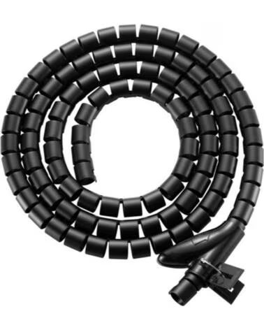 EQUIP Organizador de cables de escritorio en espiral 1m negro