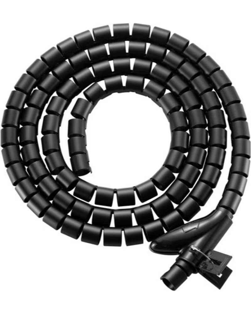 EQUIP Organizador de cables de escritorio en espiral 1m negro