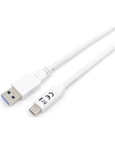 EQUIP Cable usb tipo c a usb 3 2 macho - macho 1m blanco