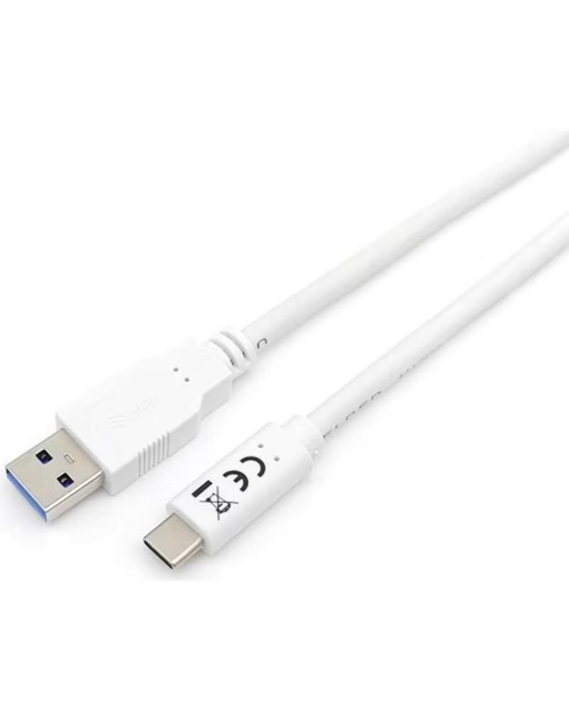 EQUIP Cable usb tipo c a usb 3 2 macho - macho 1m blanco