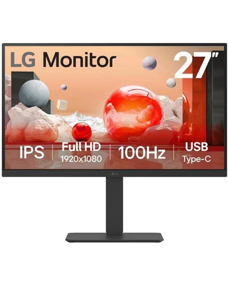LG Monitor Profesional 27BA750-B 27- Full HD- Multimedia- Regulable en altura- Negro