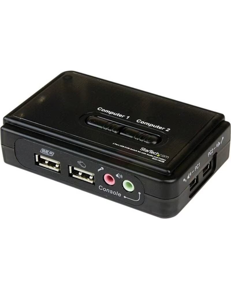 STARTECHCOM Conmutador kvm startech 2 puertos todo incluido
