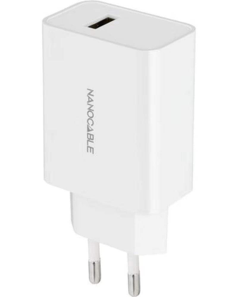 NANO CABLE Cargador de Pared Nanocable 10 10 2003- 1xUSB- 10W- Blanco
