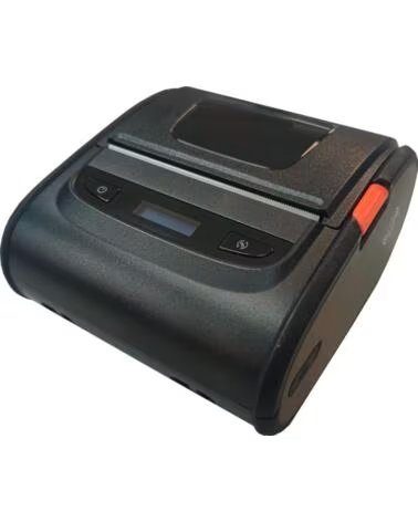 MUSTEK Impresora portatil de ticket y etiquetas mk380ii bluetooth de 80mm funda para cinturon