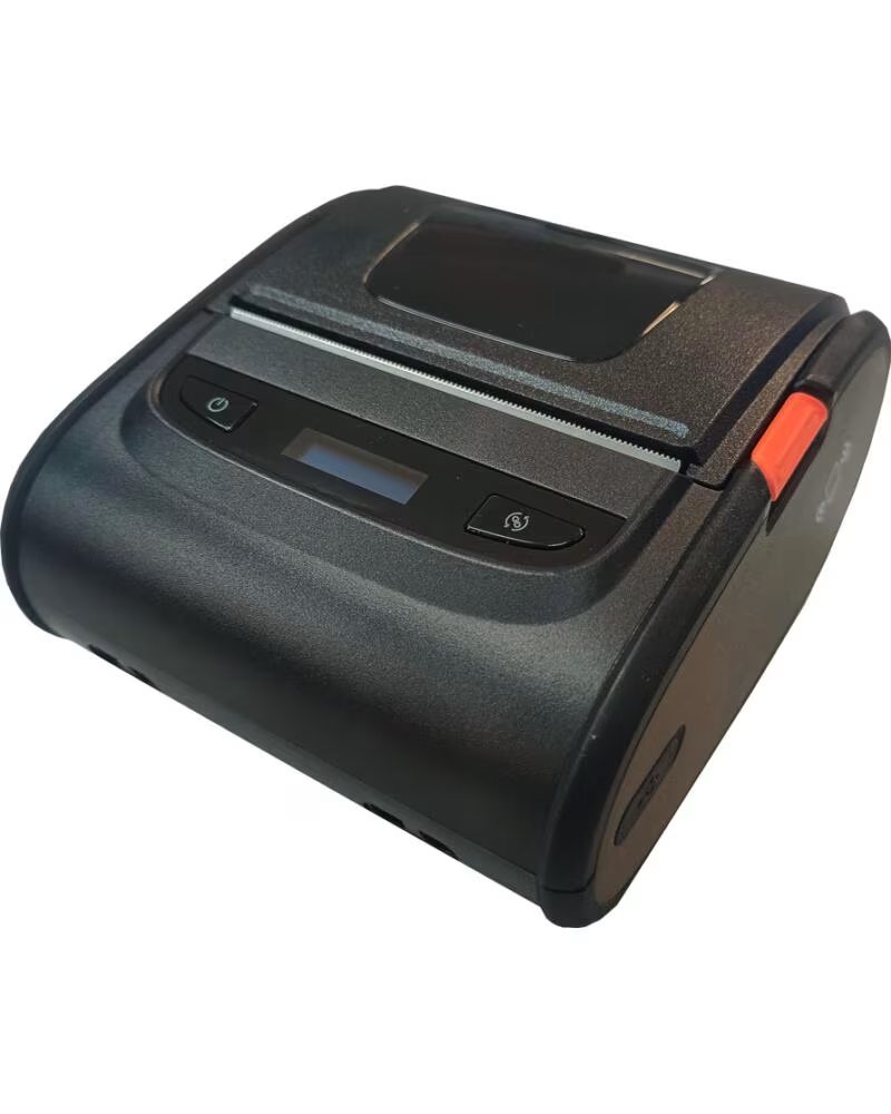 MUSTEK Impresora portatil de ticket y etiquetas mk380ii bluetooth de 80mm funda para cinturon