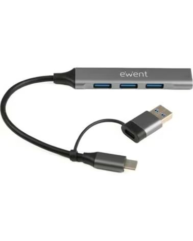 EWENT Hub usb tipo c - usb 3 2 4 en 1