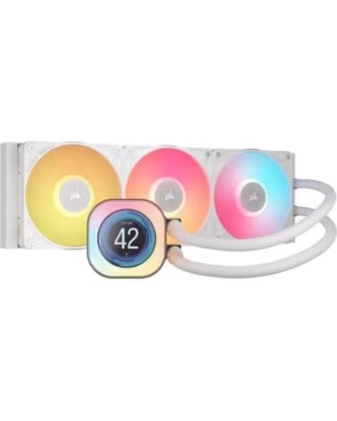 CORSAIR Kit refrigeracion liquida icuelink titan360rx lcd argb 3x 120mm blanco