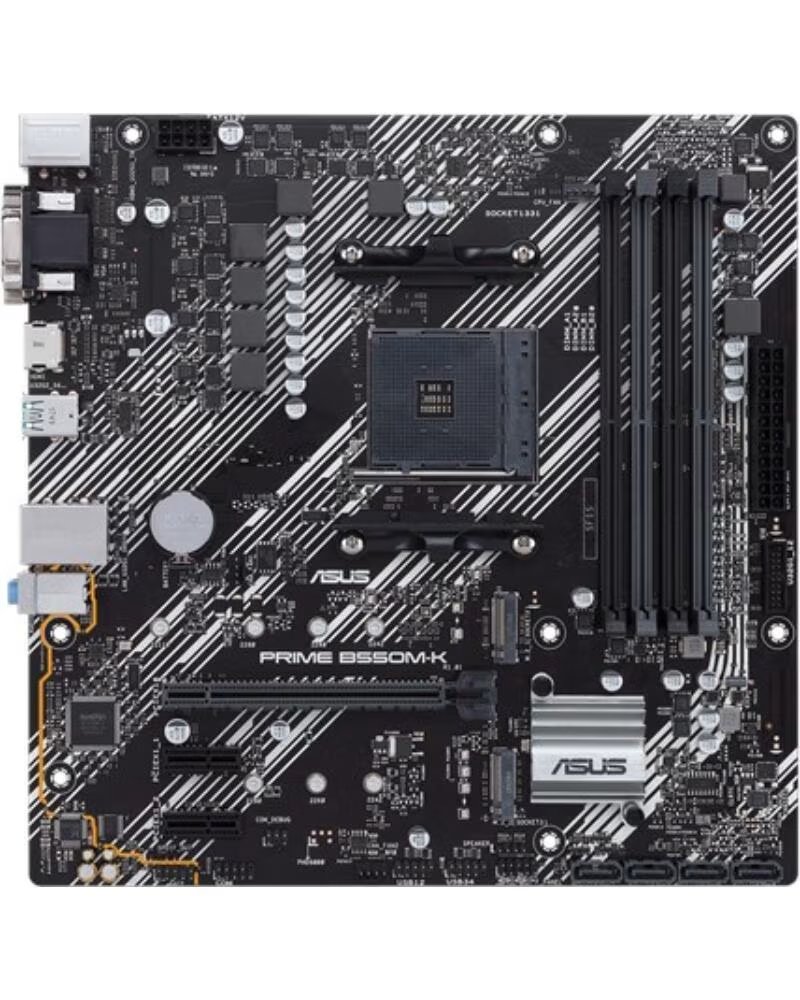 ASUS Placa Base Prime B550M-K Socket AM4- DDR4- PCIe 4 0- Micro ATX