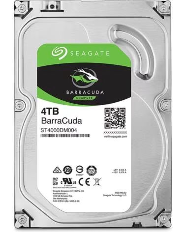 SEAGATE Disco duro interno hdd barracuda st4000dm004 4tb 3 5 pulgadas 5900rpm - 256mb - sata 6gb - s
