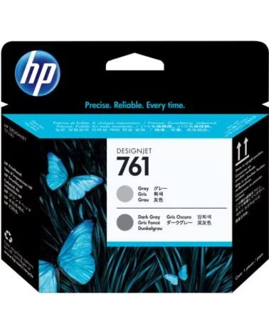 HP Cabezal 761 gris y gris oscuro