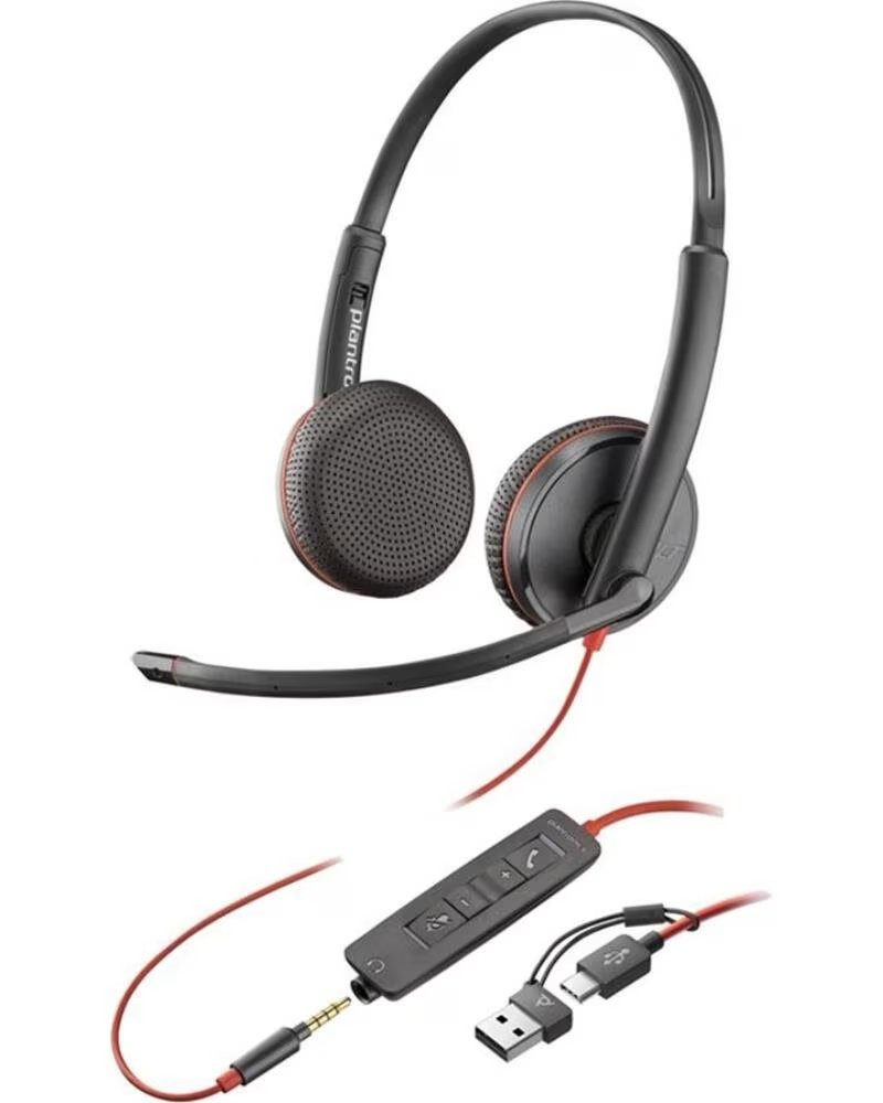 POLY Auriculares blackwire 3225 negro