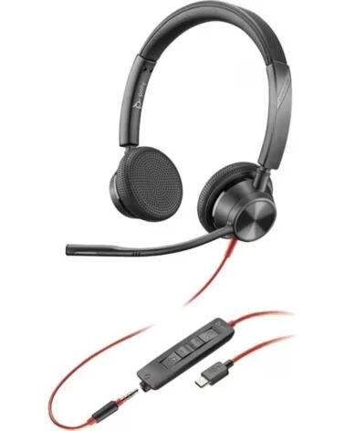 POLY Auriculares blackwire 3325 negro