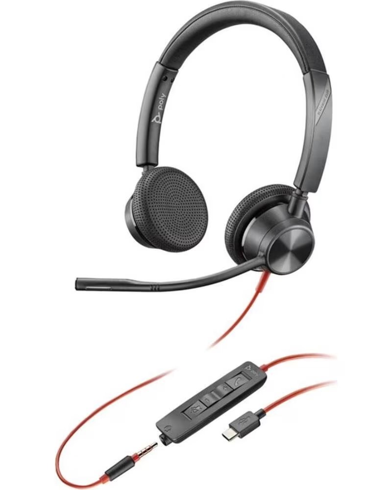 POLY Auriculares blackwire 3325 negro