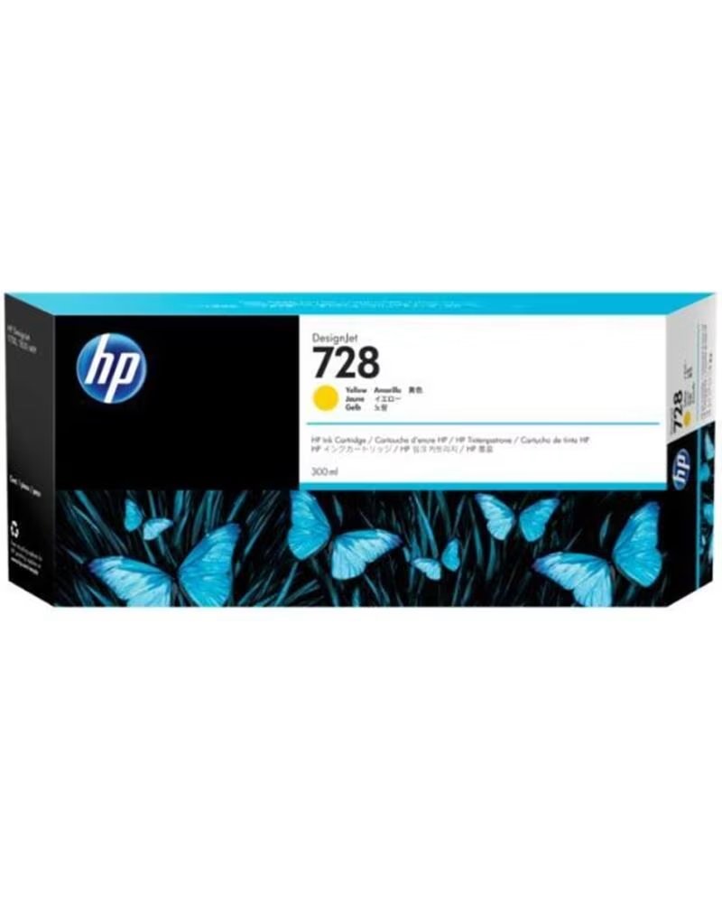 HP Cartucho tinta 728 300ml amarillo