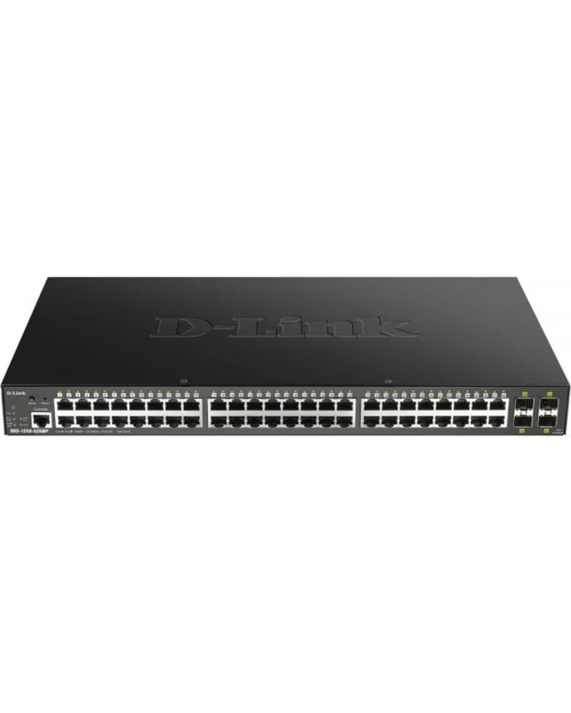 DLINK Switch d - link 52 puertos gestionable 48 gigabit ethernet 10 - 100 - 1000 poe 4 sfp