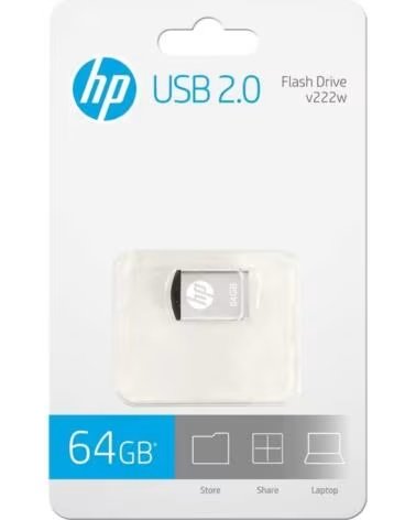 HP Memoria usb 2 0 v222w 64gb plata