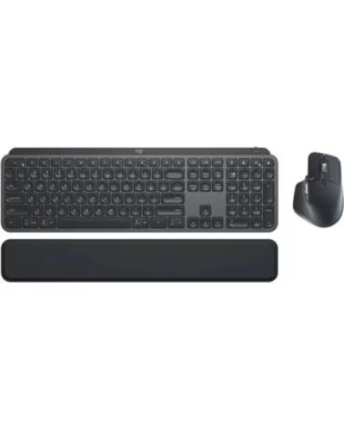 logitech Teclado y Raton Inalambricos MX Keys S Combo- Incluye Reposamanos