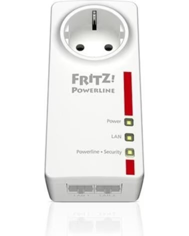 FRITZ Powerline plc 1200mbps - 2xlan gigabit - mimo 2x2