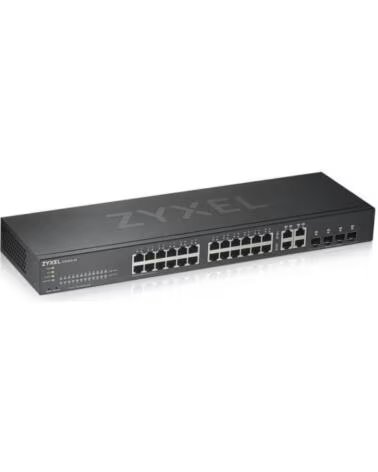 ZYXEL Switch 28 puertos smart managed serie gs 24 puertos gigabit ethernet 4 puertos sfp