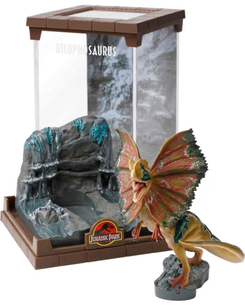 THE NOBLE COLLECTION Figura jurassic park dilophosaurus bendyfig diorama
