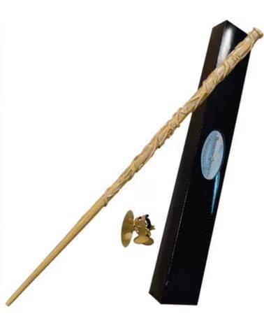 THE NOBLE COLLECTION RÉPLIQUE DE BAGUETTE D´HERMIONE GRANGER AVEC BOÎTE ET PLAQUE D´IDENTIFICATION