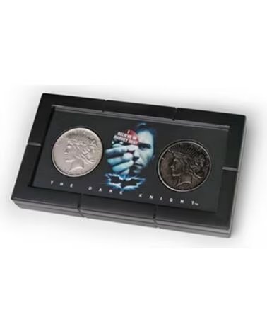 THE NOBLE COLLECTION Set de 2 monedas caballero oscuro harvey dent en caja dlx