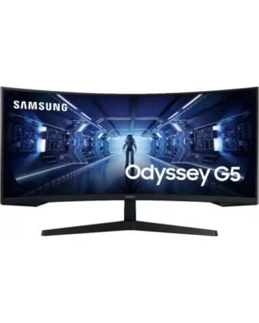 SAMSUNG Monitor Gaming Ultrapanoramico Curvo Odyssey G5 LC34G55TWWP 34- UWQHD- 1ms- 165Hz- VA- Negro