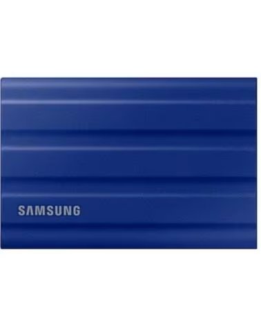SAMSUNG Disco duro externo ssd 2tb t7 shield nvme azul mu - pe2t0r - eu