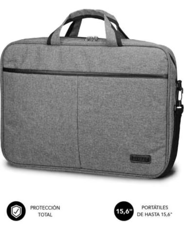 SUBBLIM Maletin Elite Laptop Bag para Portatiles hasta 15 6- Cinta para Trolley- Gris