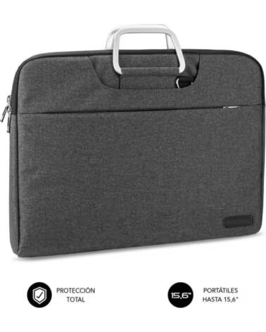 SUBBLIM Maletin Business Laptop Sleeve para Portatiles hasta 15 6- Cinta para Trolley- Gris