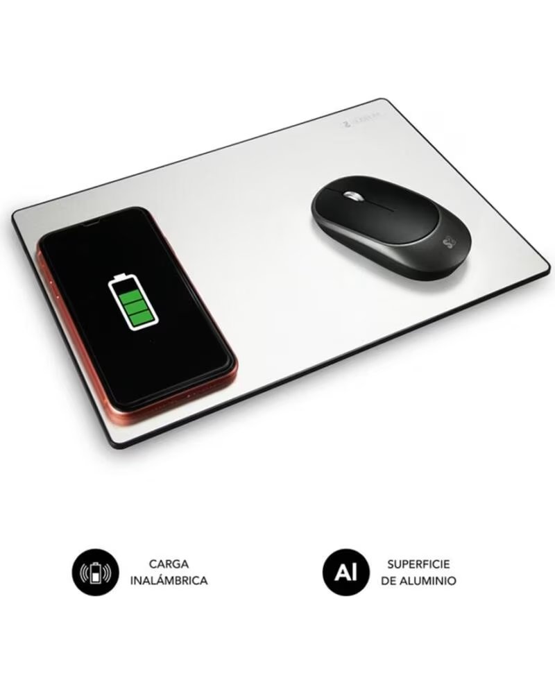 SUBBLIM Alfombrilla cargador mousepad wireless charger 10w