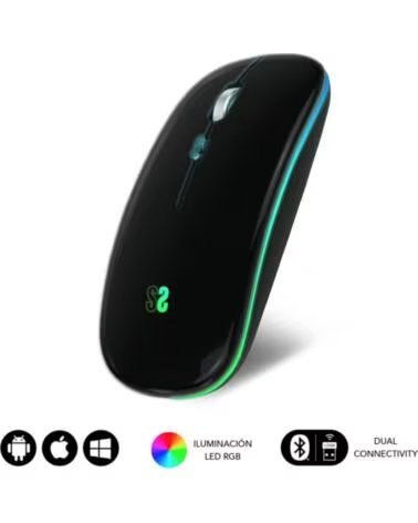 SUBBLIM Raton inalambrico submo - ldflat1 negro