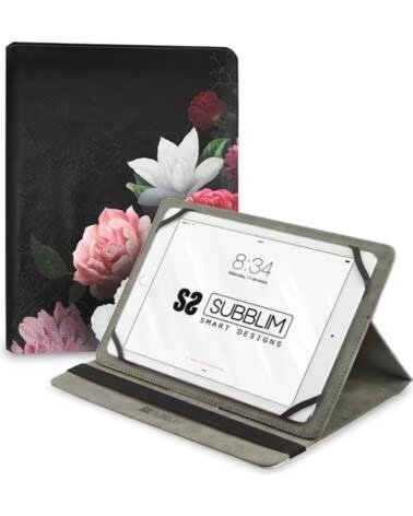 SUBBLIM Funda para tablet 11 pulgadas trendy case rosas
