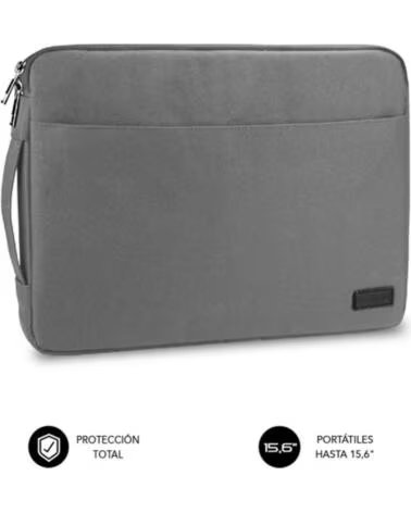 SUBBLIM Funda Urban Laptop Sleeve para Portatiles hasta 15 6- Gris