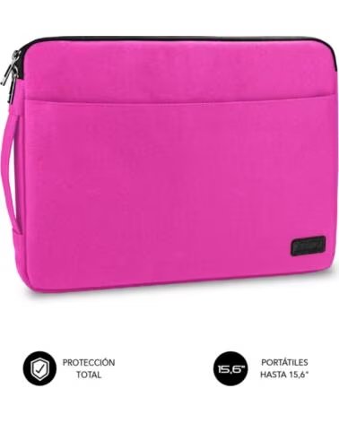 SUBBLIM Funda Urban Laptop Sleeve para Portatiles hasta 15 6- Rosa