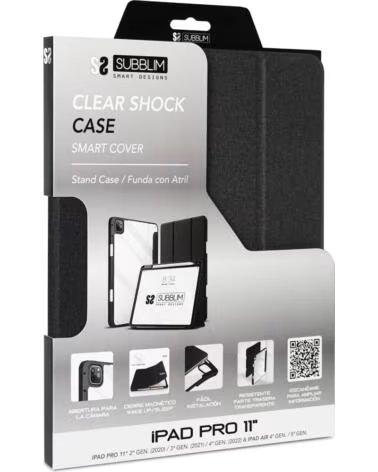 SUBBLIM Funda shock case para apple ipad pro 11 pulgadas negro