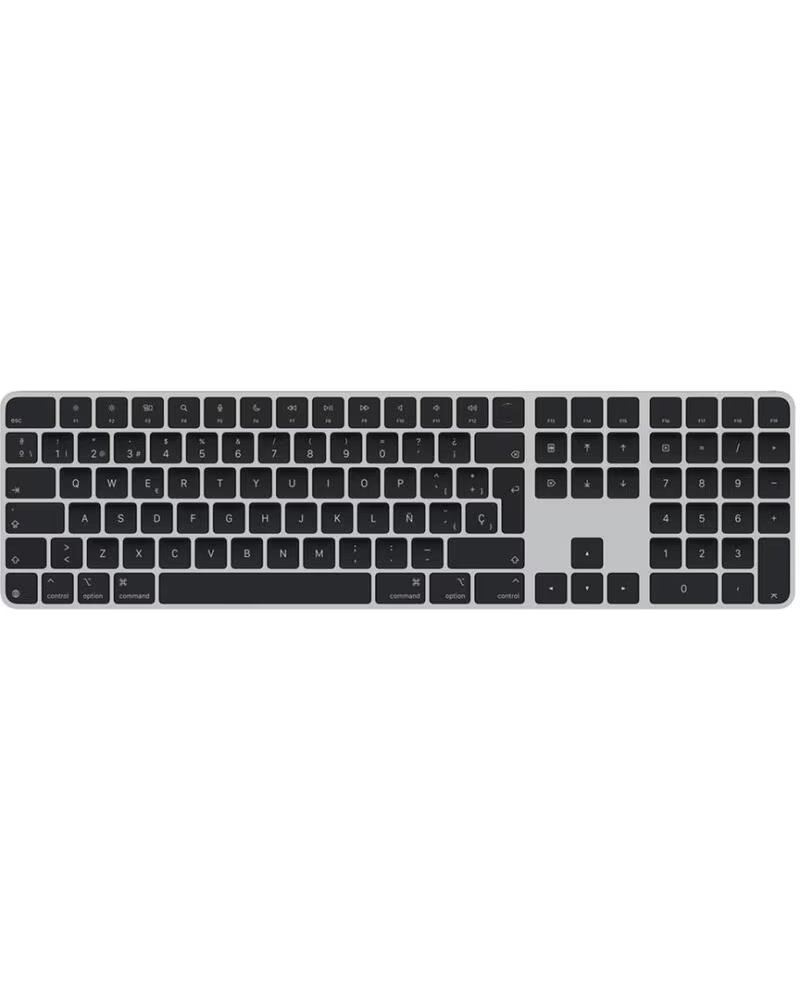 APPLE Teclado magic keyboard inalambrico touch id numerico teclas negras