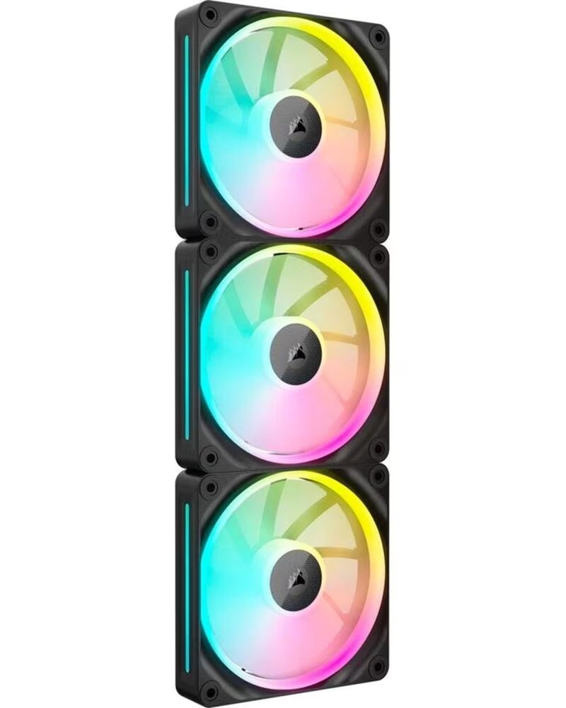 CORSAIR Ventilador caja lx120 icue link rgb 3x 120mm negro