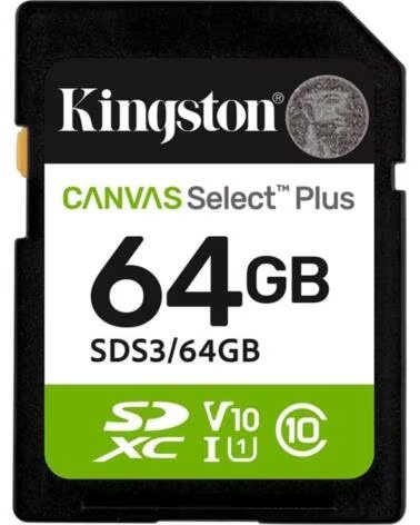 KINGSTON Tarjeta memoria sdxc 64gb canvas select plus uhs - i clase 10