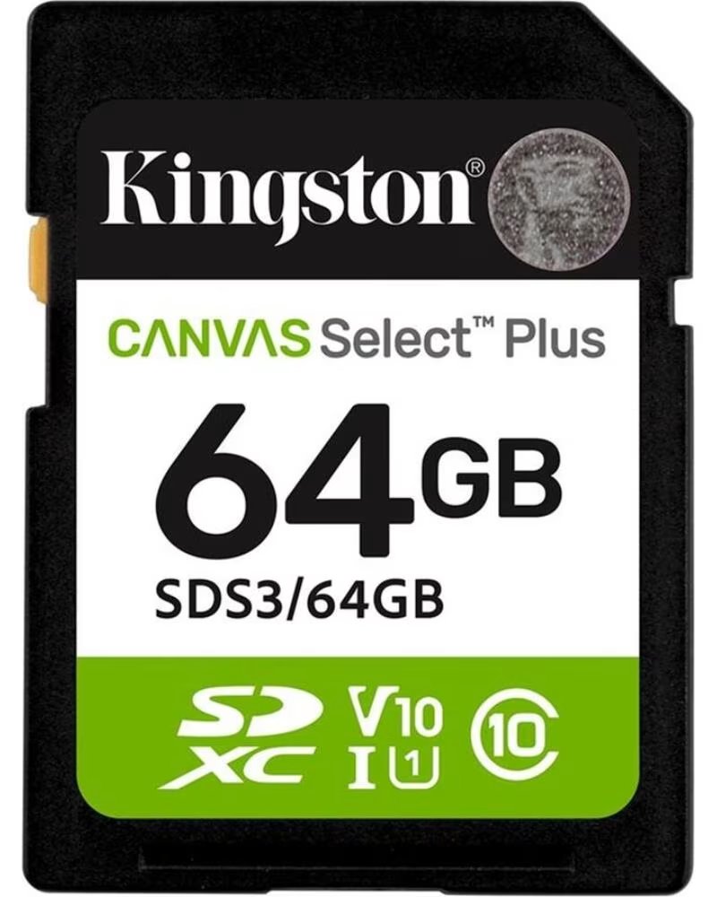 KINGSTON Tarjeta memoria sdxc 64gb canvas select plus uhs - i clase 10