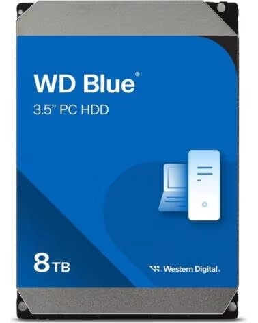 WESTERN DIGITAL WD Disco duro interno hdd wd western digital blue wd80eaaz 8tb 8000gb 3,5 pulgadas sata 6gb - s 5640rpm 256mb