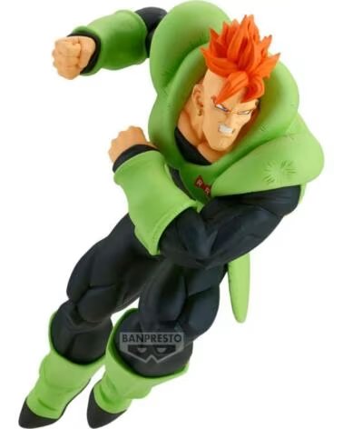 BANPRESTO Figura dragon ball z match makers android 16vs cell 17cm